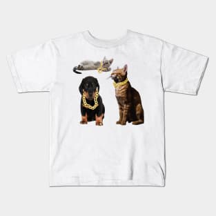 Gangster Pets Kids T-Shirt